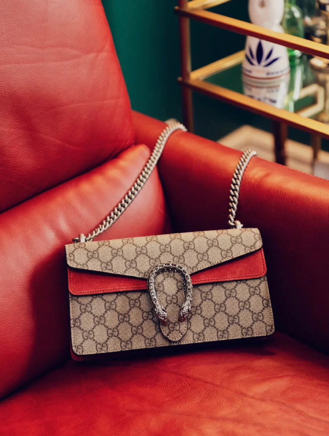Вдохновение для образа с красной сумкой Dionysus от Gucci