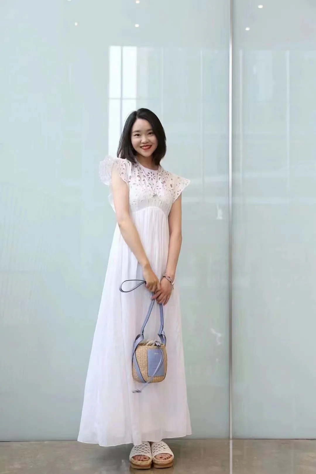 Корзинка Chloe - светло-голубая