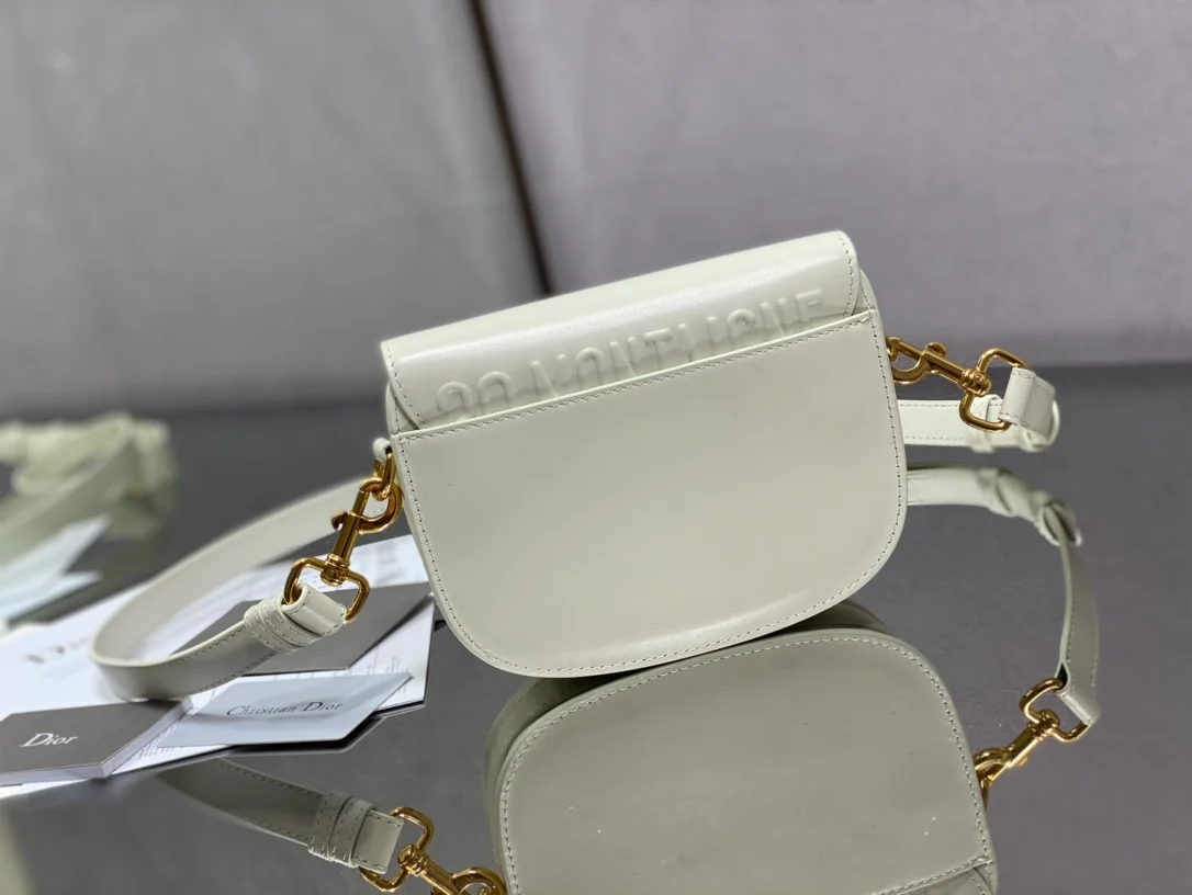 Dior Bobby Small 18 см, белая кожа