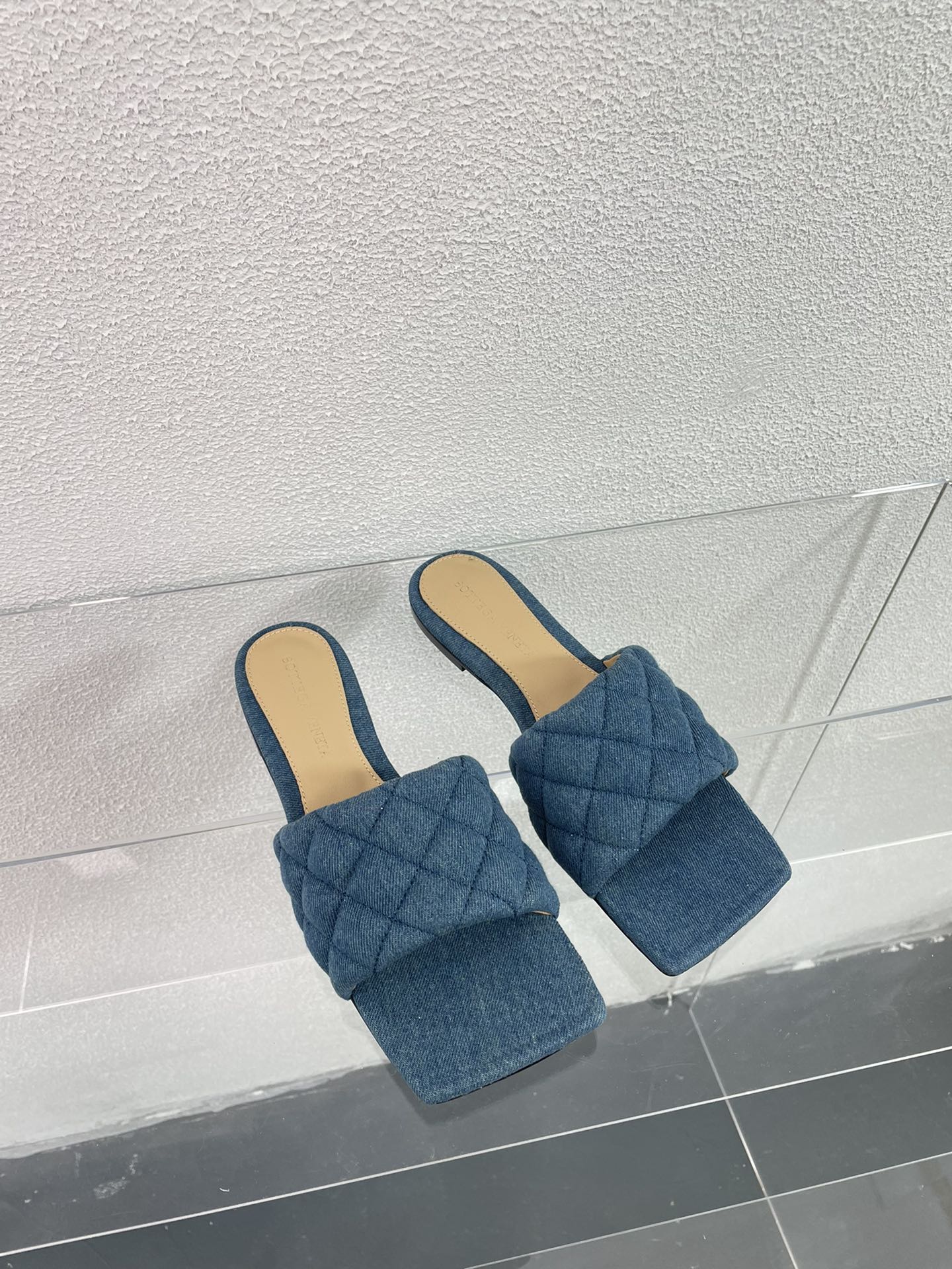 BV - Тапочки из овечьей кожи - Синие