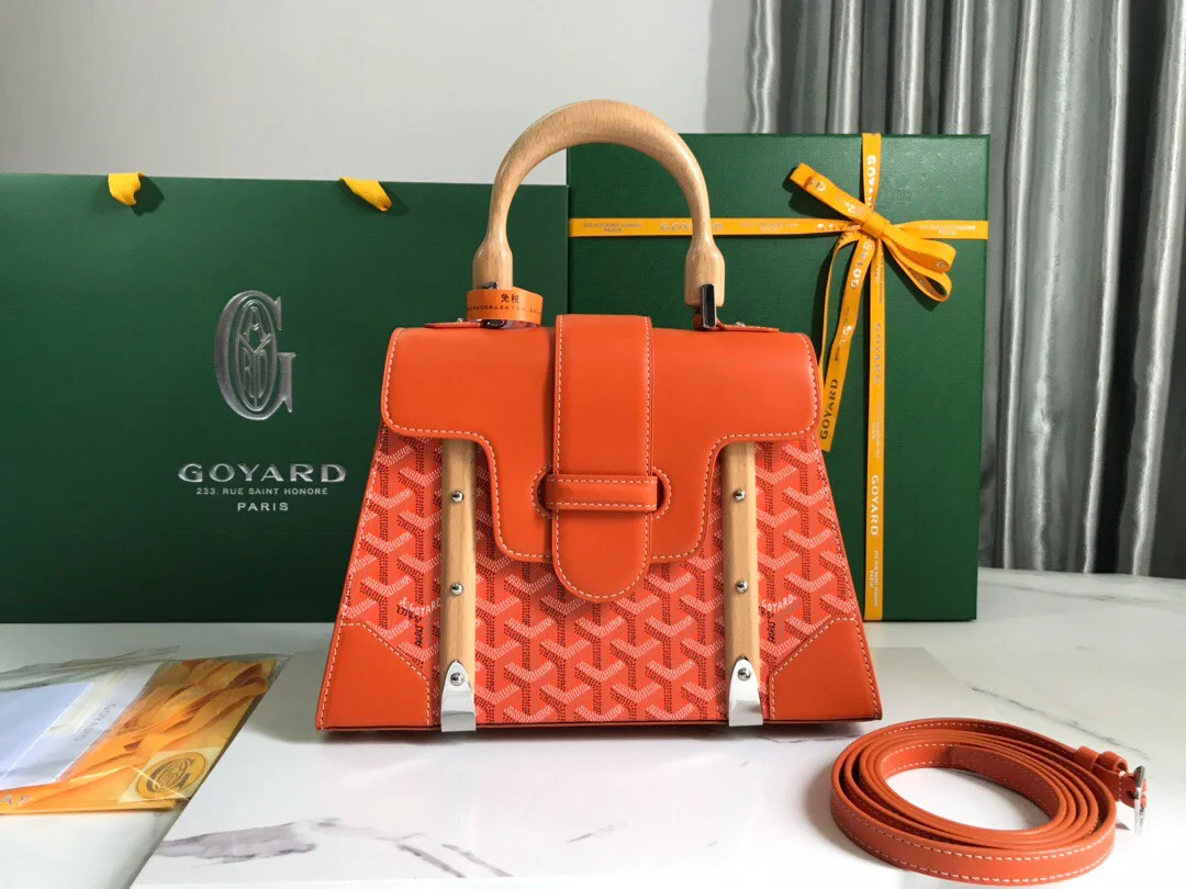 Сумка Goyard Saigon серии PM 28см - Оранжевый
