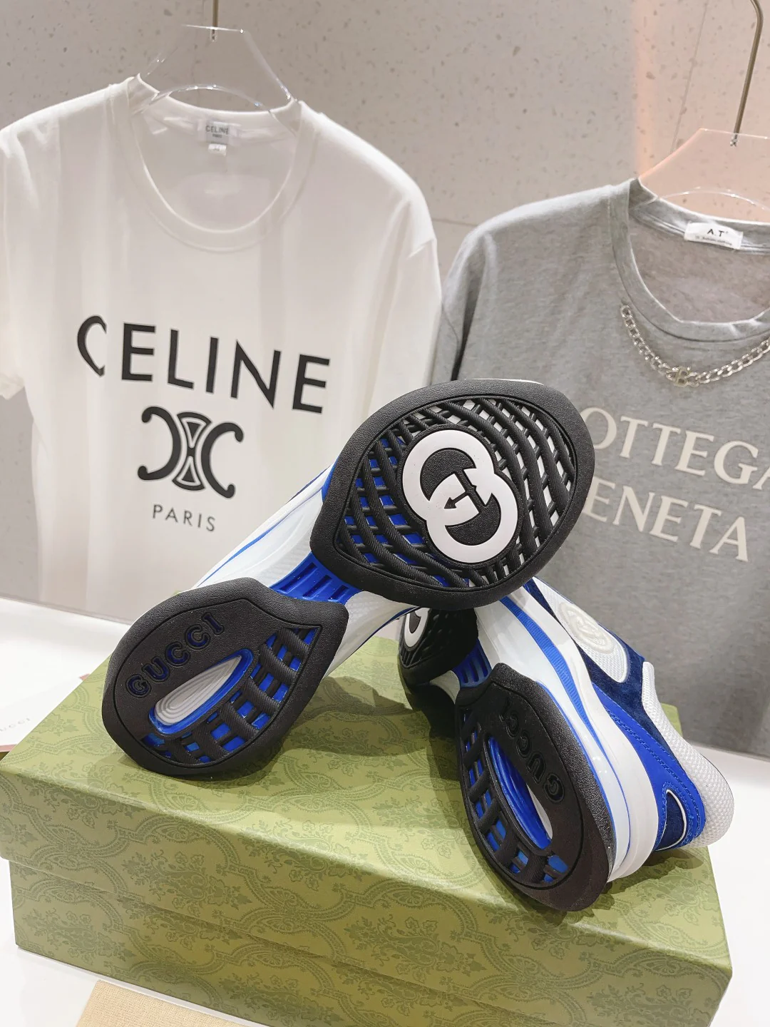 Новинка Gucci 2023 года - Кроссовки - Унисекс - Синие