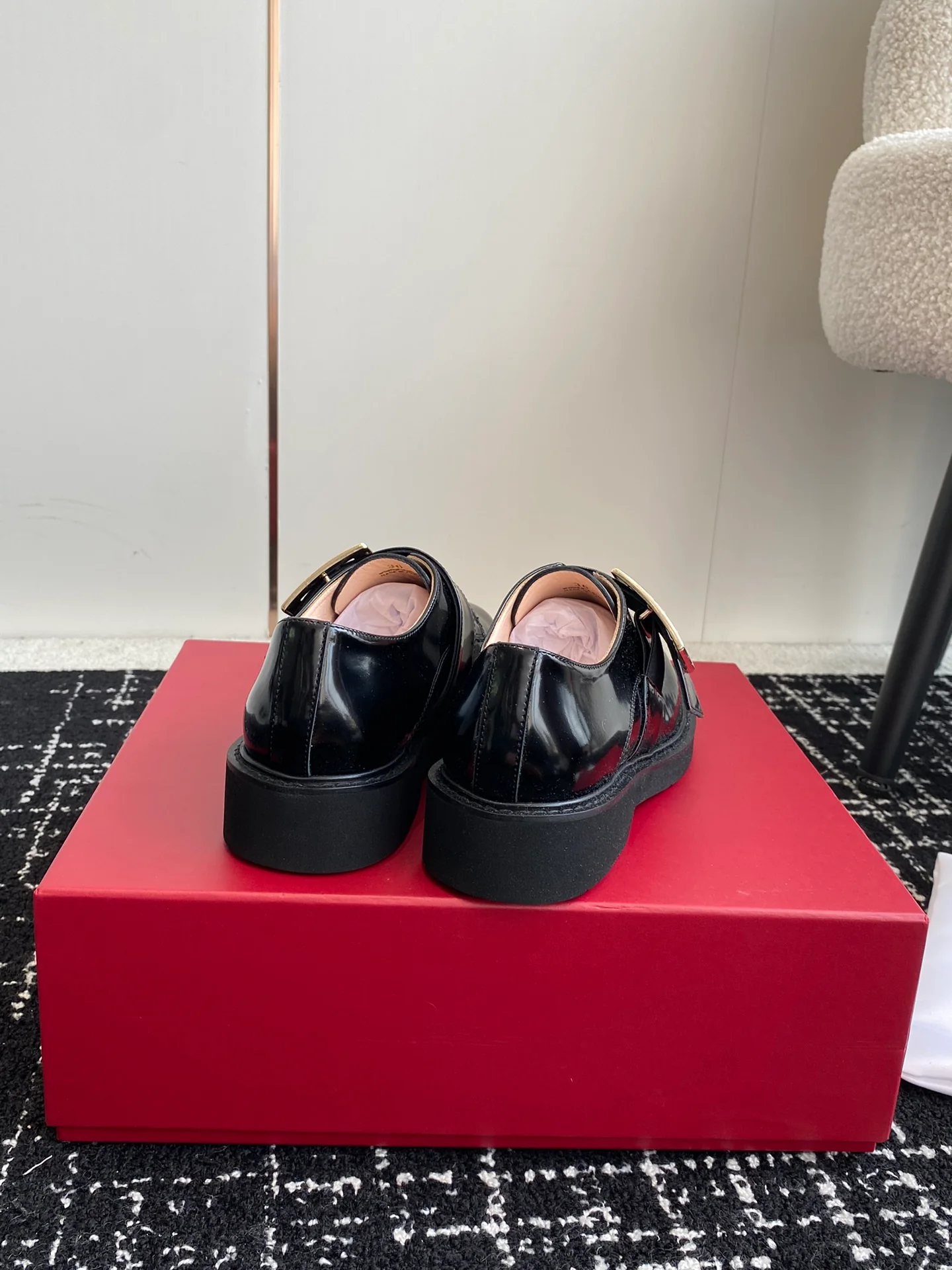 Обувь RV Shoes - Новинка сезона осень/зима 2023 - Лоферы на платформе - Черные