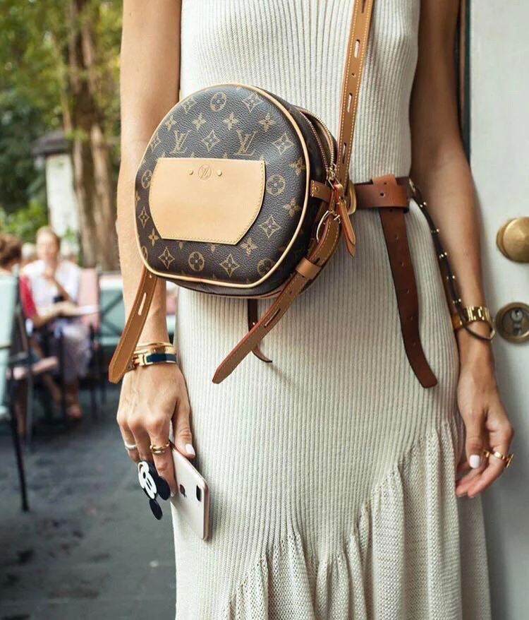 Круглая сумка LV