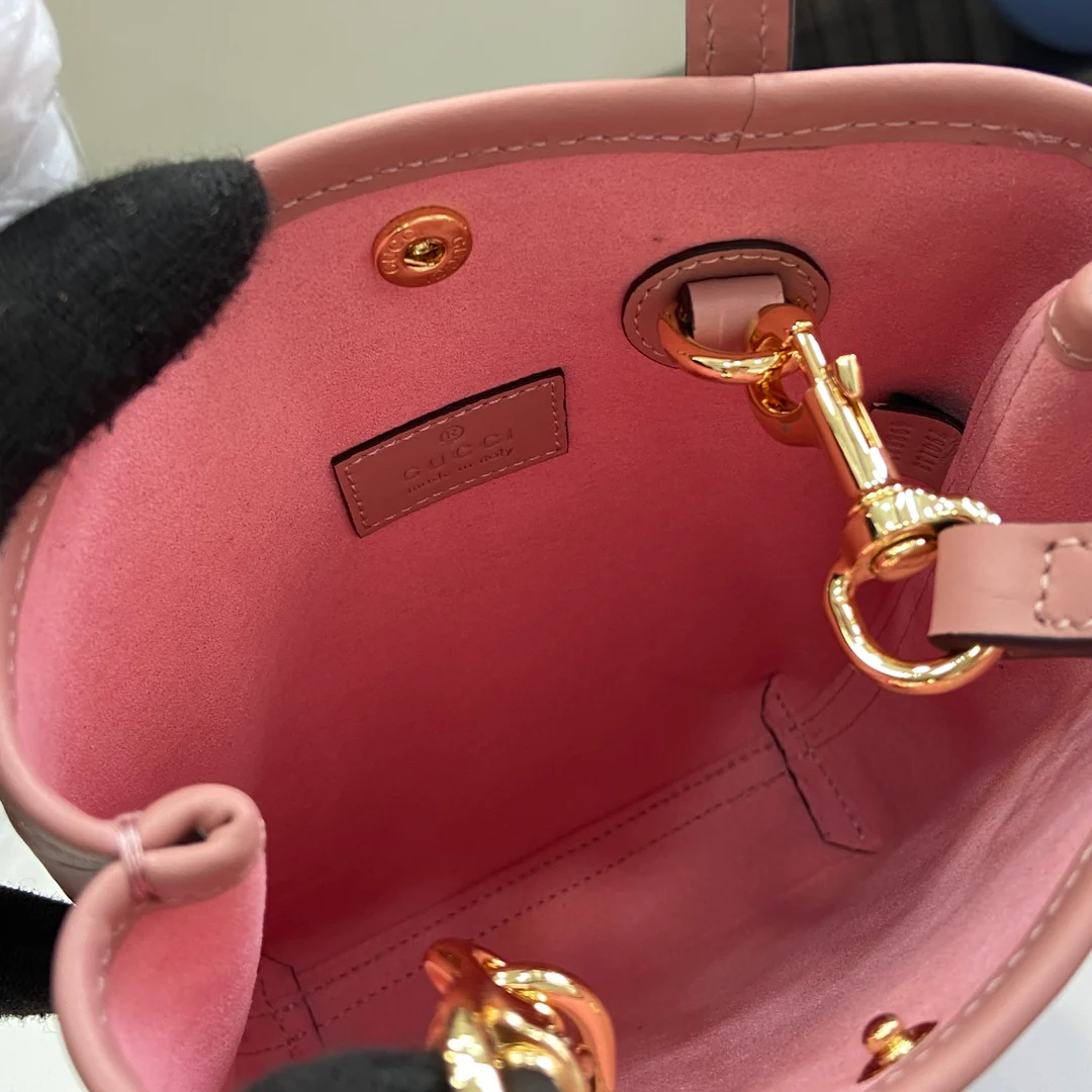 Мини-сумка-тоут Gucci Ophidia - розовая