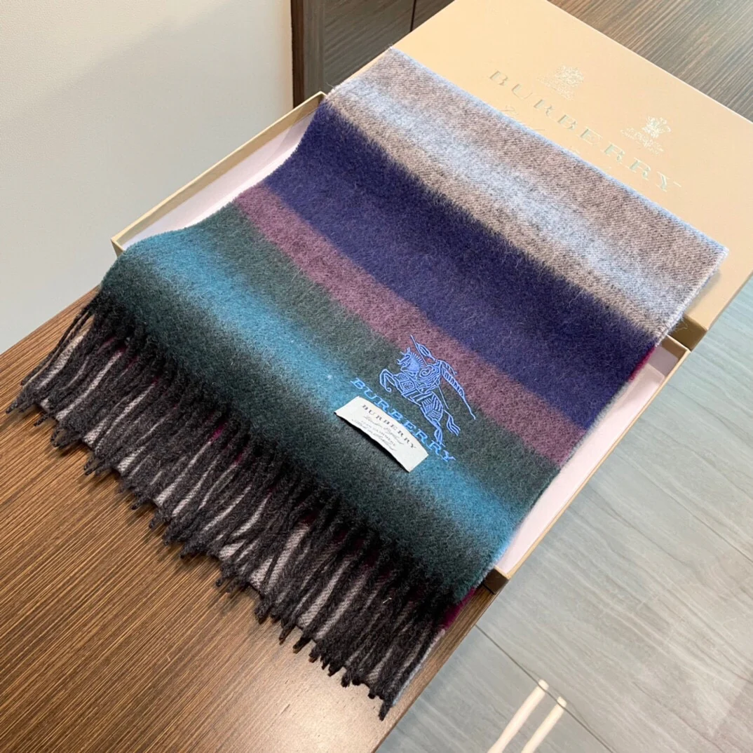 Кашемировый шарф Burberry с градиентным рисунком - 32 см - 200 см - 100 см - Кашемир