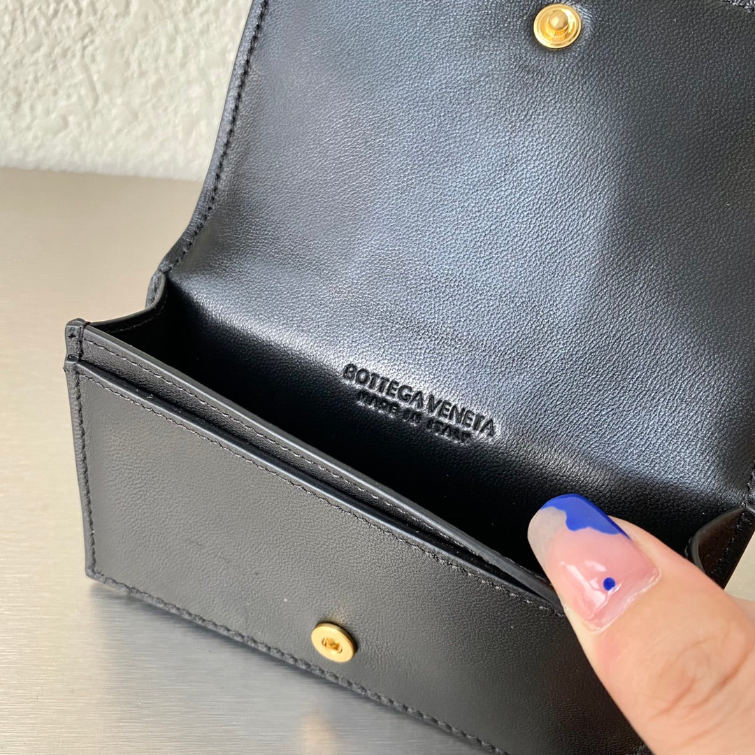 BV- 大格翻盖卡包 小羊皮 12.2×7.5×2.5cm