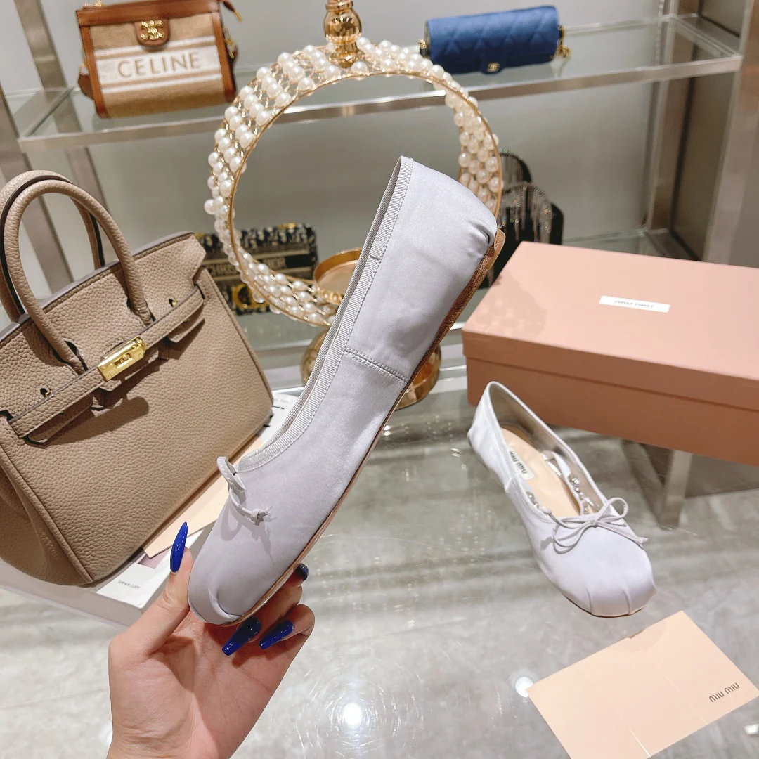 Балетки Miu Miu - French Fairy Ballet Flats - белые