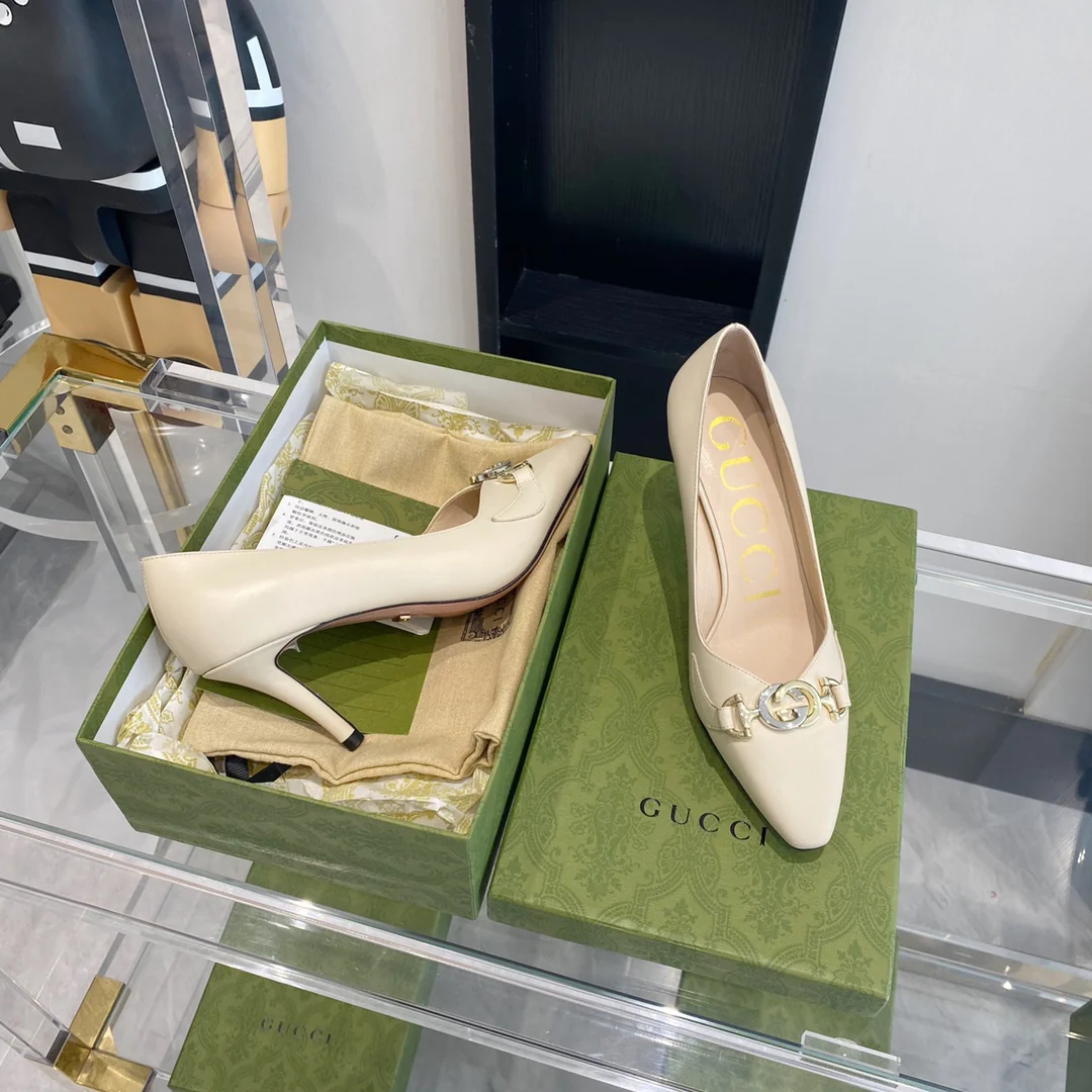 Gucci - Ретро - Туфли с острым носком - На высоком каблуке - 1