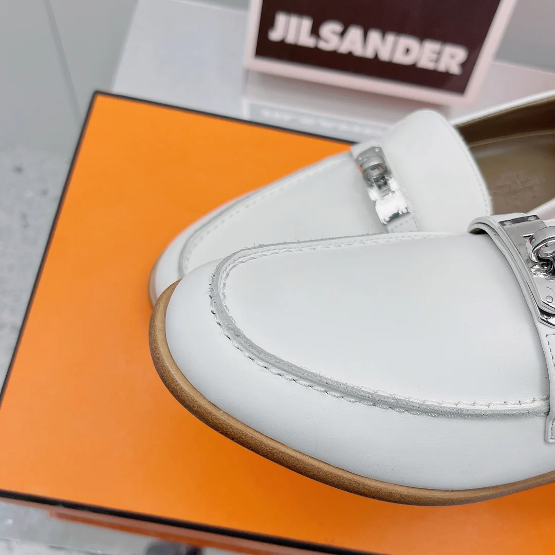 Туфли Hermes с пряжкой из нержавеющей стали (одна пара) - 1