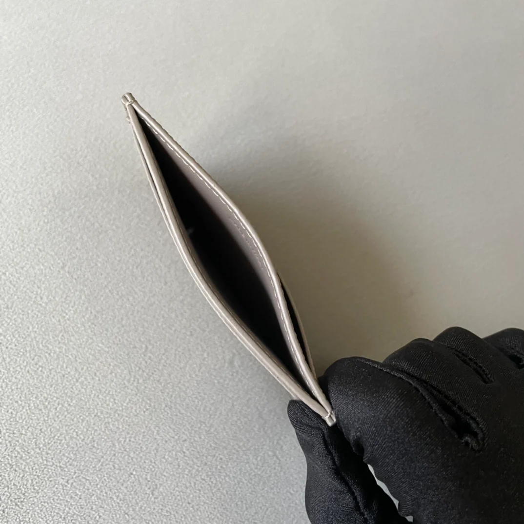 Небольшой держатель для карт Celine - зернистая телячья кожа - серо-коричневый