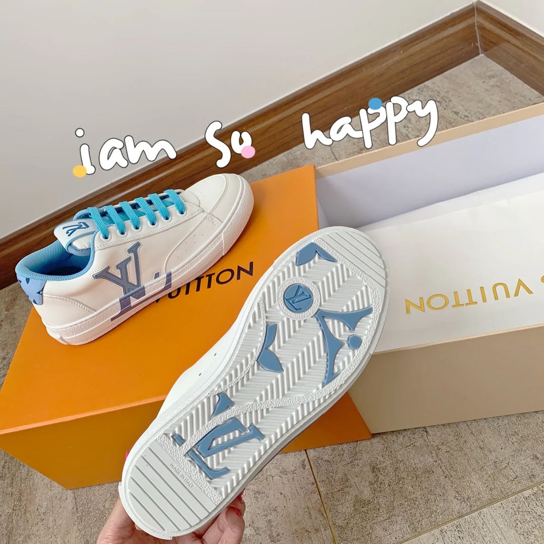 Кроссовки LV 2022 Must-Have - серия Charlie - белые и синие