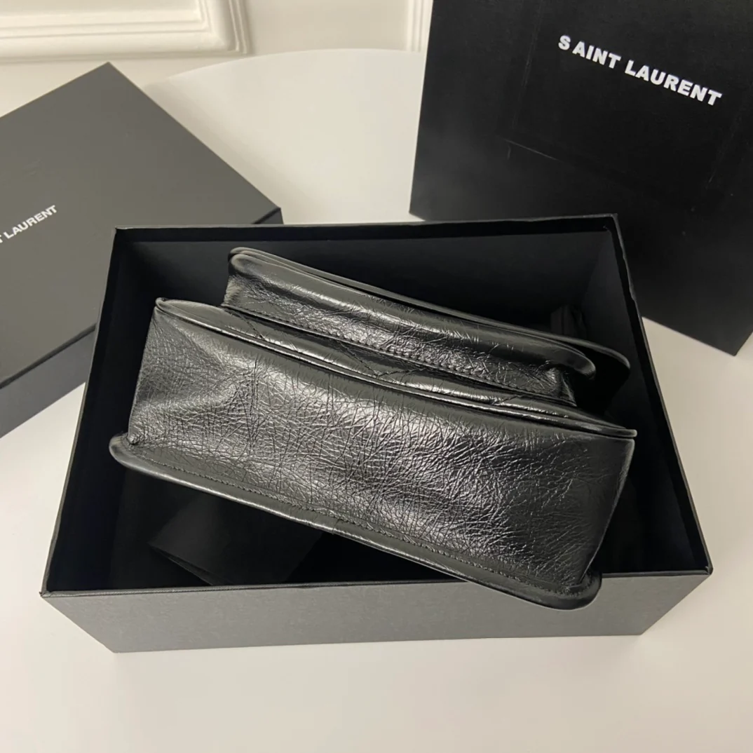 YSL-niki-baby-22cm-leather-black-chain