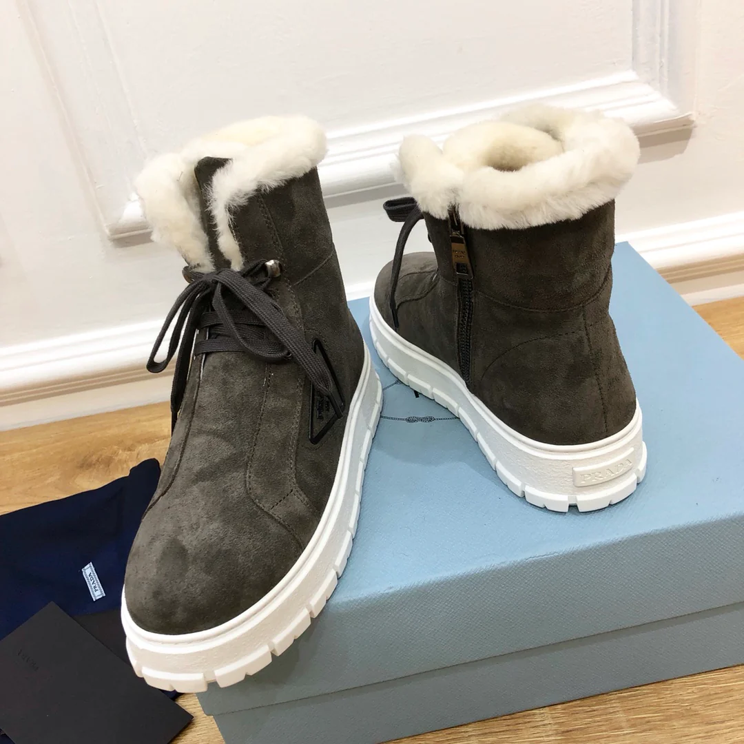 Обувь Prada - Prada - меховые сапоги на платформе