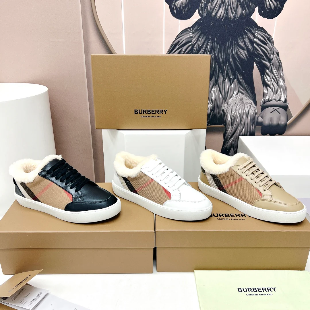 Бренд B-B - новинка осенне-зимней коллекции 22ss - повседневные туфли с меховой отделкой - цвет хаки