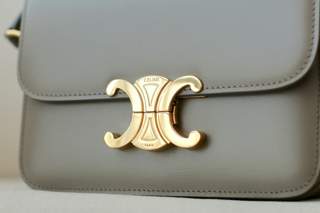 Сумка Celine Triomphe из телячьей кожи - подростковая - 18 - 5 см - 11