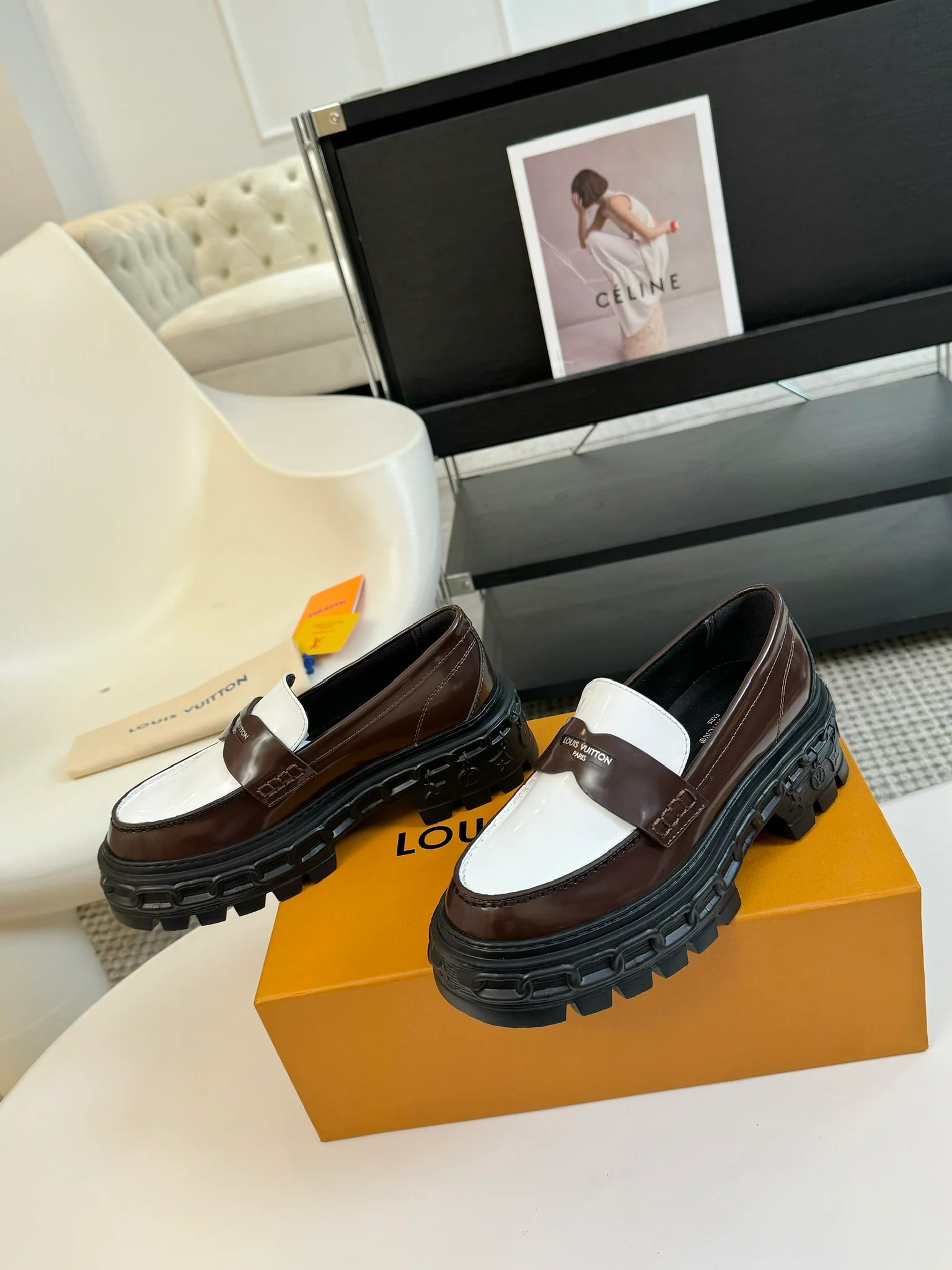 Лоферы LV-2024 - Кофейный