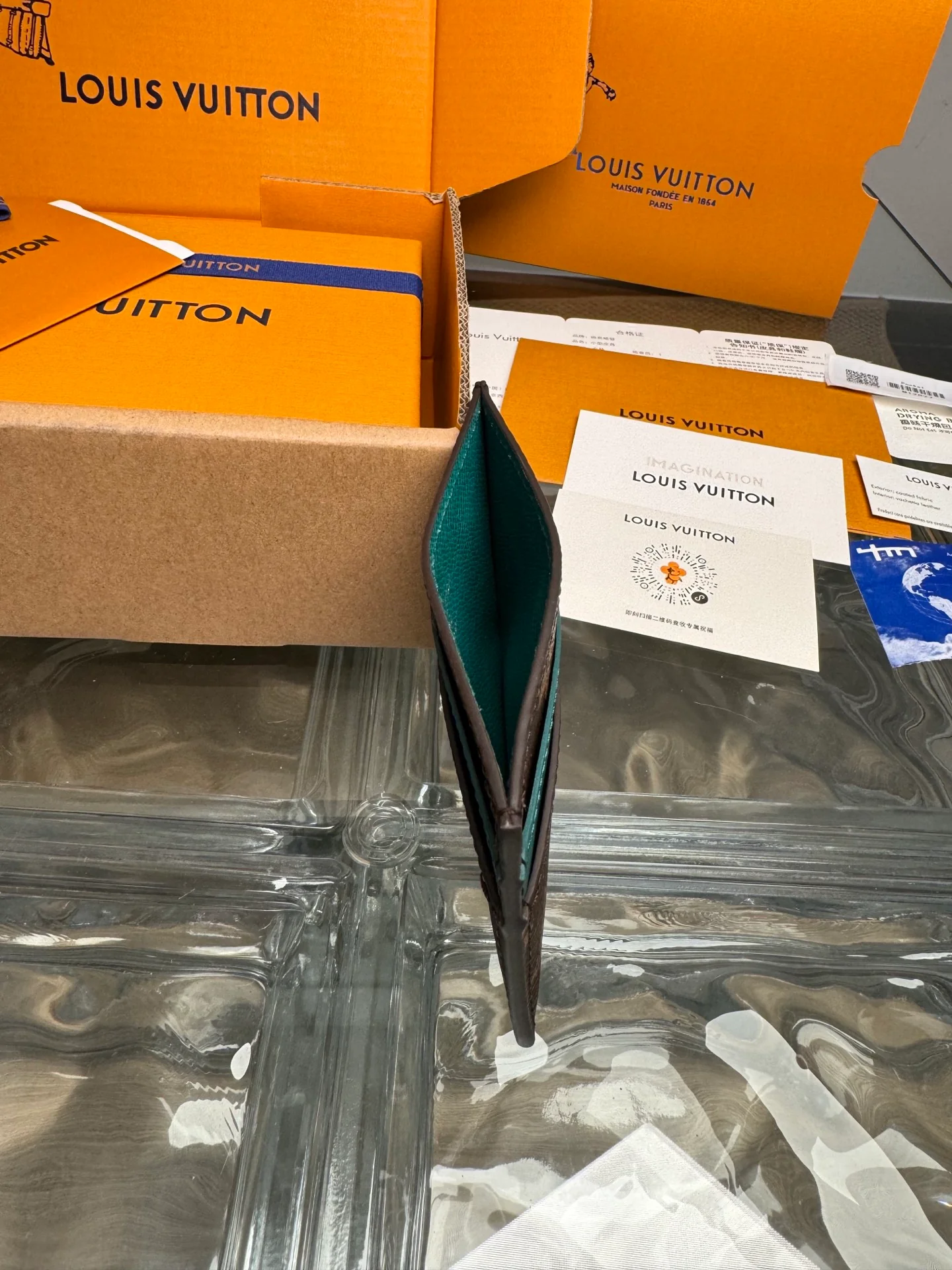 LV-m12839-monogram-macassar держатель для карт темно-зеленый