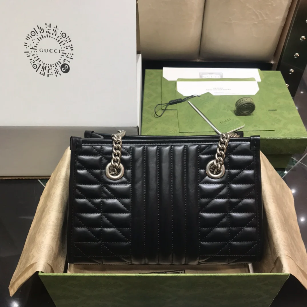 Маленькая сумка-шоппер Gucci Marmont Geometric Series - 3