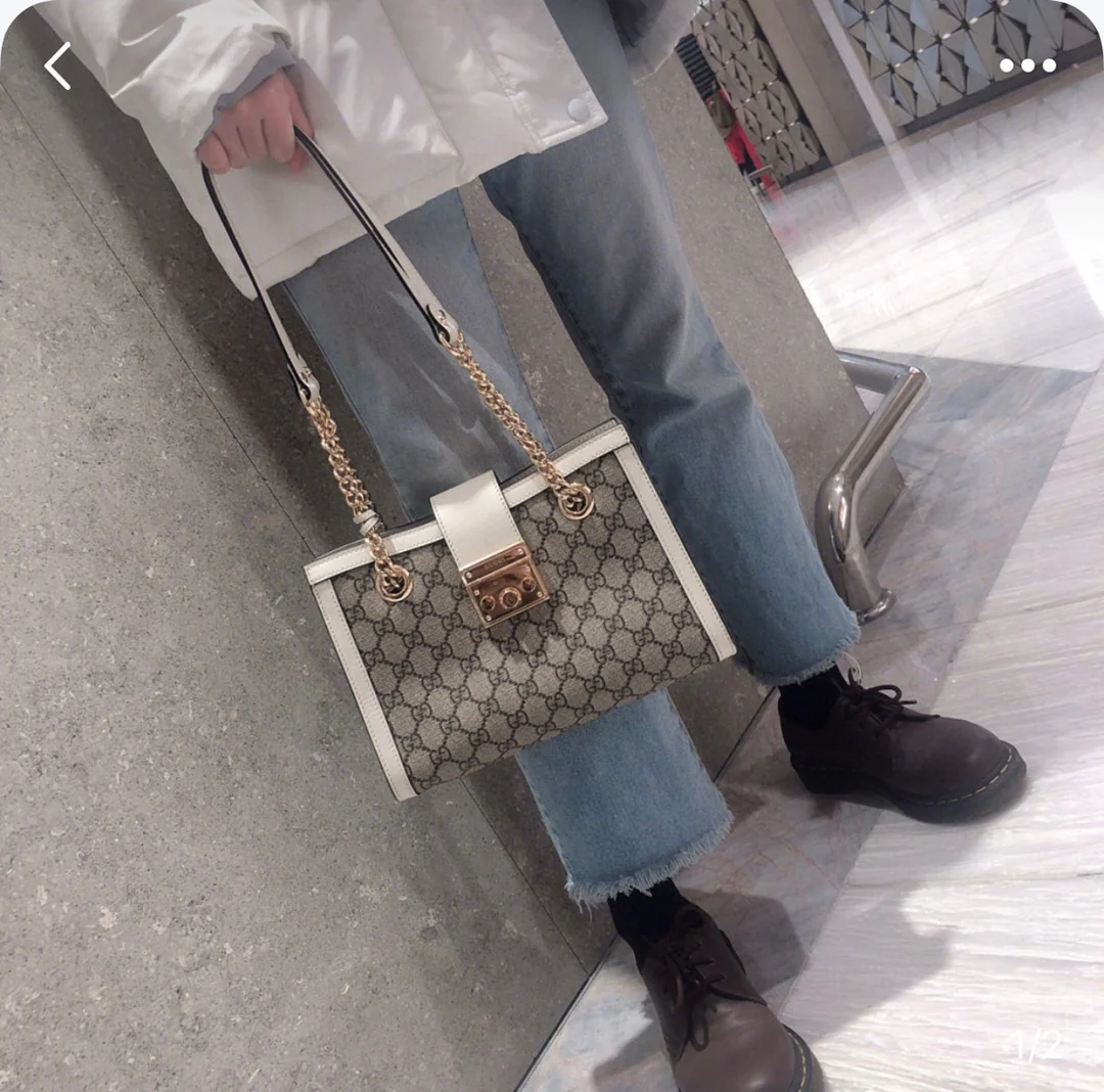 Маленькая сумка-шоппер Gucci с замком - 2 шт.