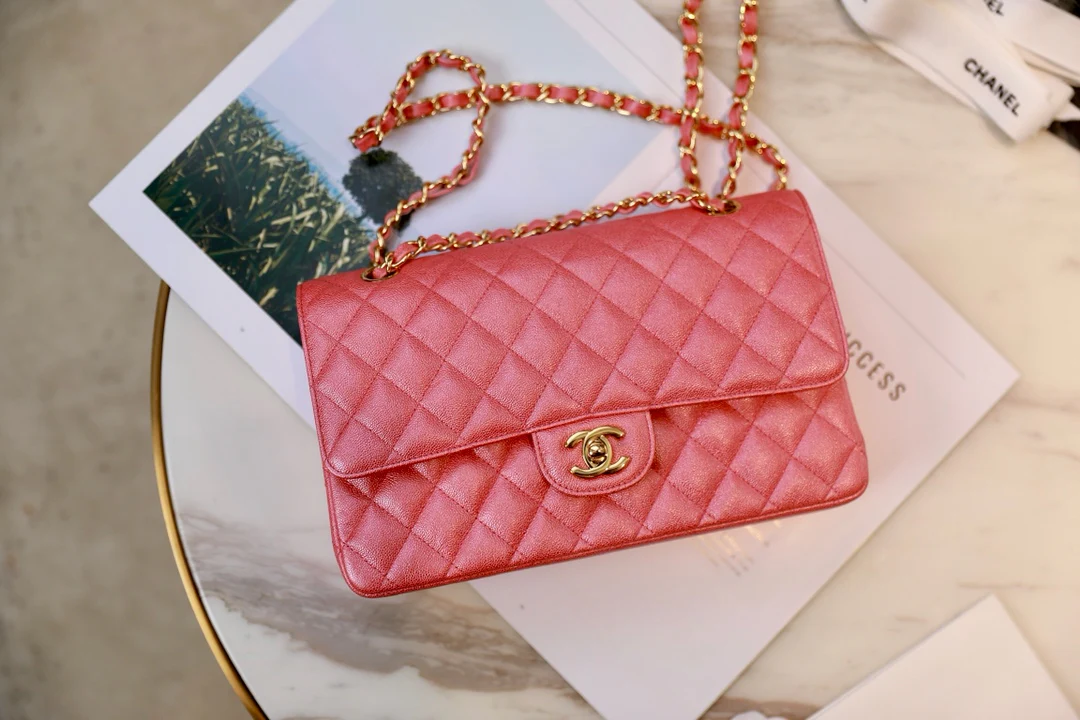 Сумка Chanel Spring/Summer 2019 Ant Pattern CF с фурнитурой из перламутрового розового золота - 25 см