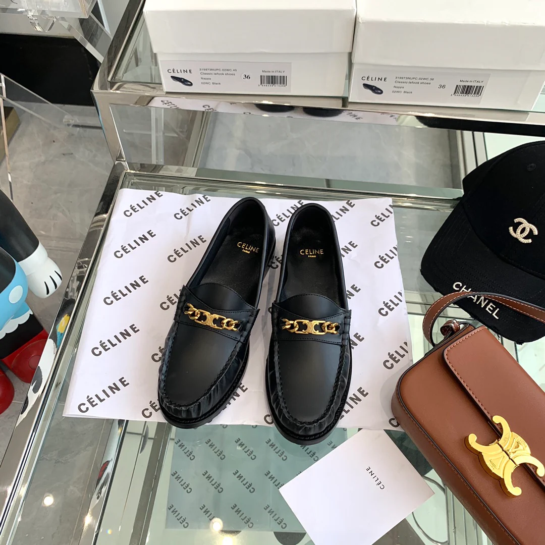 Обувь Celine - Celine - Матовая кожа - Лоферы