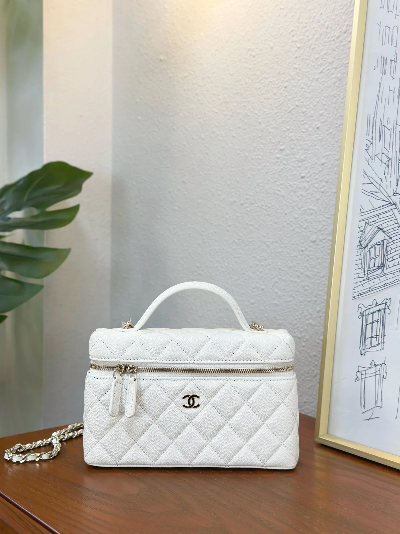 Сумка для ланча Chanel 25c-LP - белая