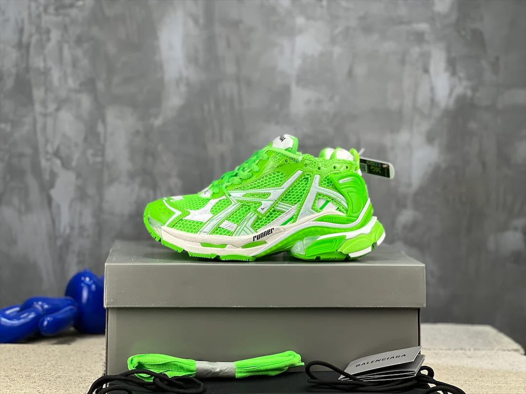 Кроссовки Balenciaga Runner - унисекс - флуоресцентно-зеленые