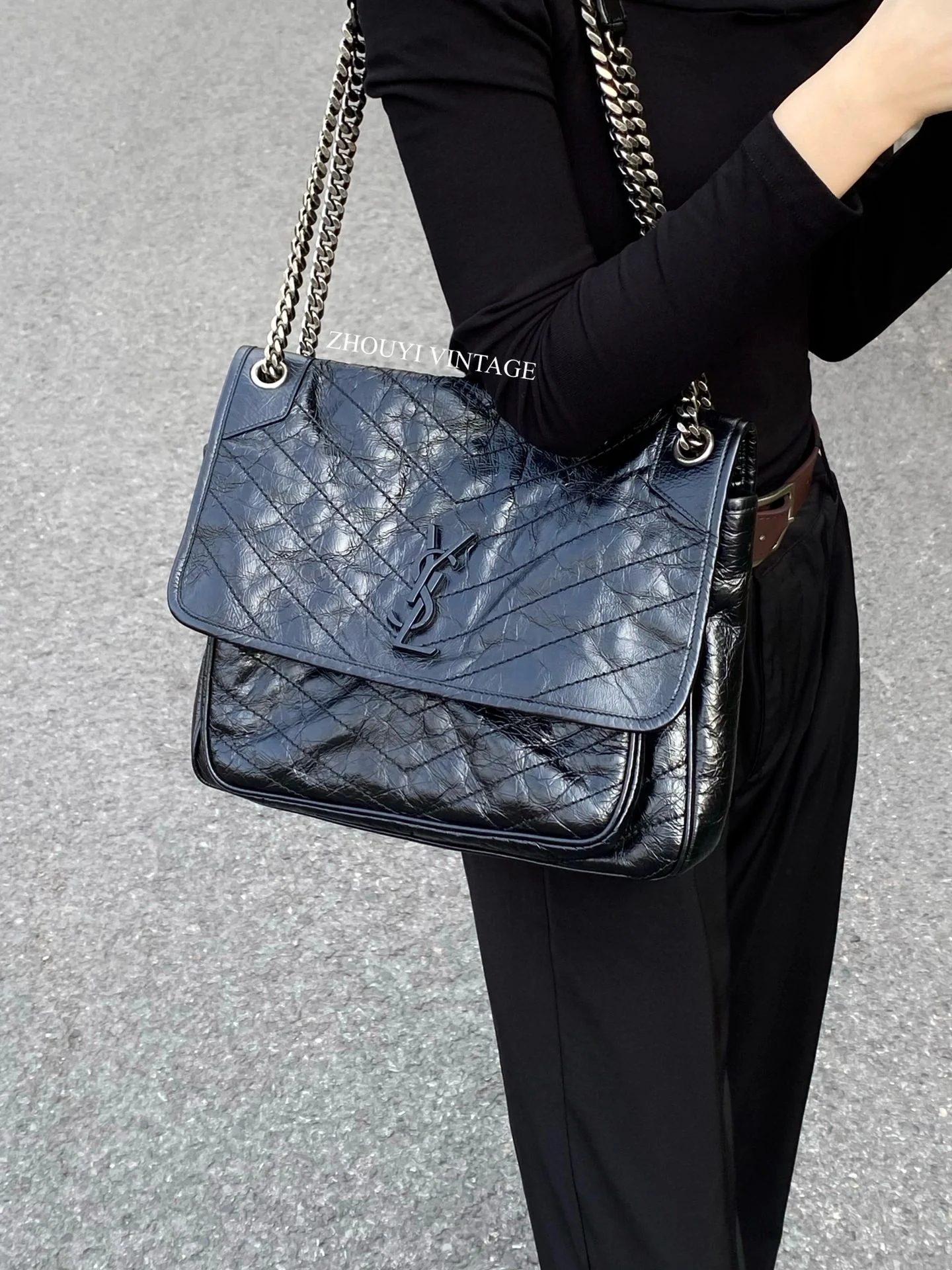 YSL Niki Baby 32 см, узор 