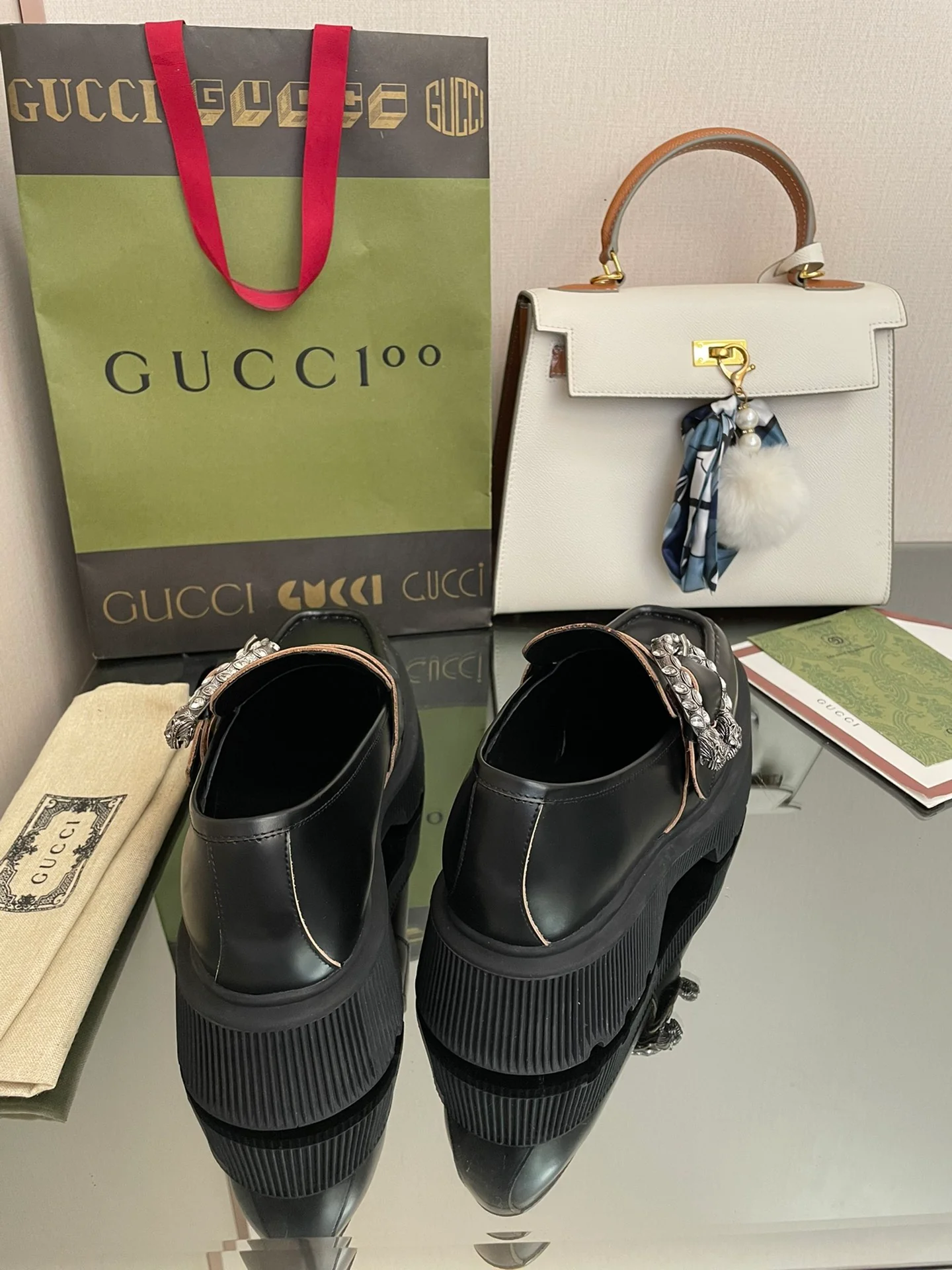 Лоферы на платформе Gucci Dionysus