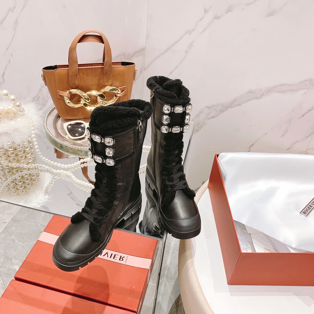 Обувь RV - ботинки Dr. Martens средней высоты - черные