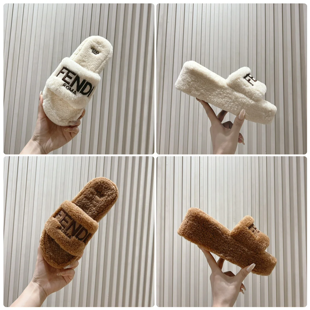 Меховые тапочки Fendi 2024 — изображение из коллекции