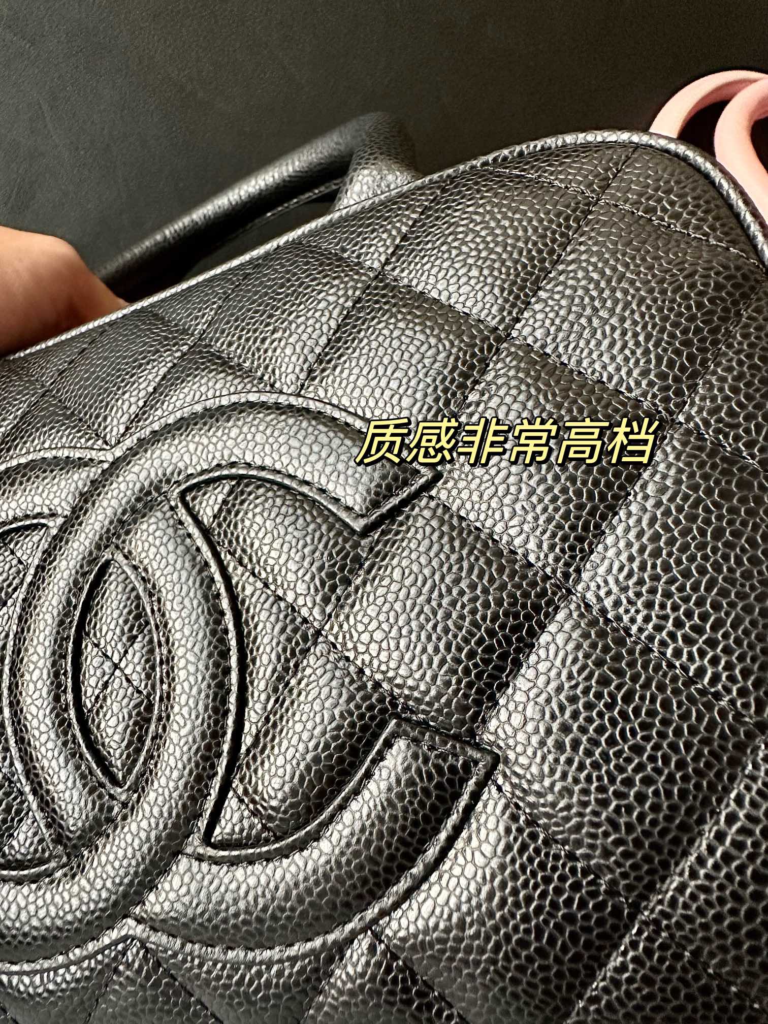 Винтажная сумка-боулинг Chanel - черная