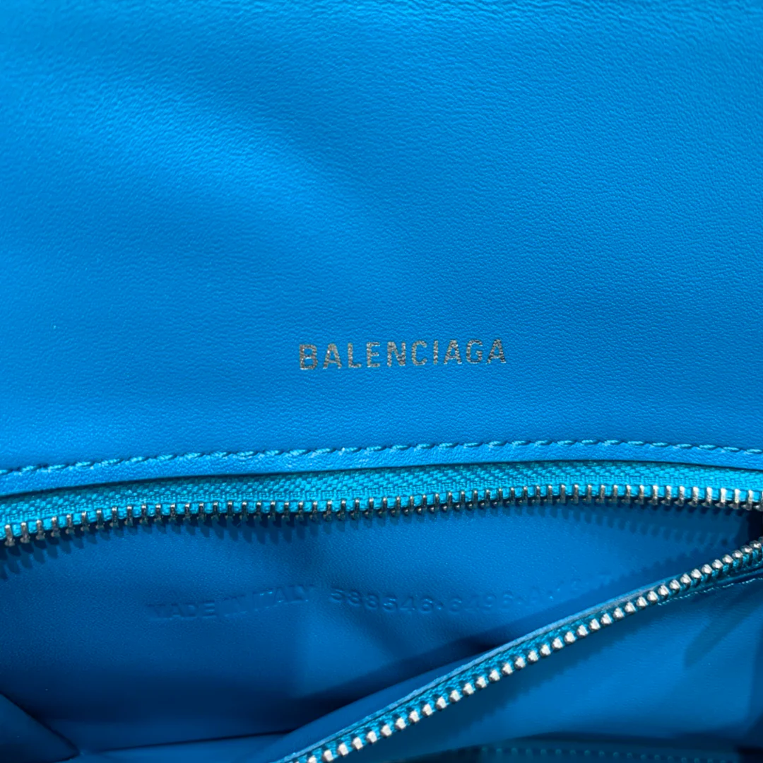 Balenciaga - Сумка ?Песочные часы? - Синий лазуритовый узор под крокодиловую кожу