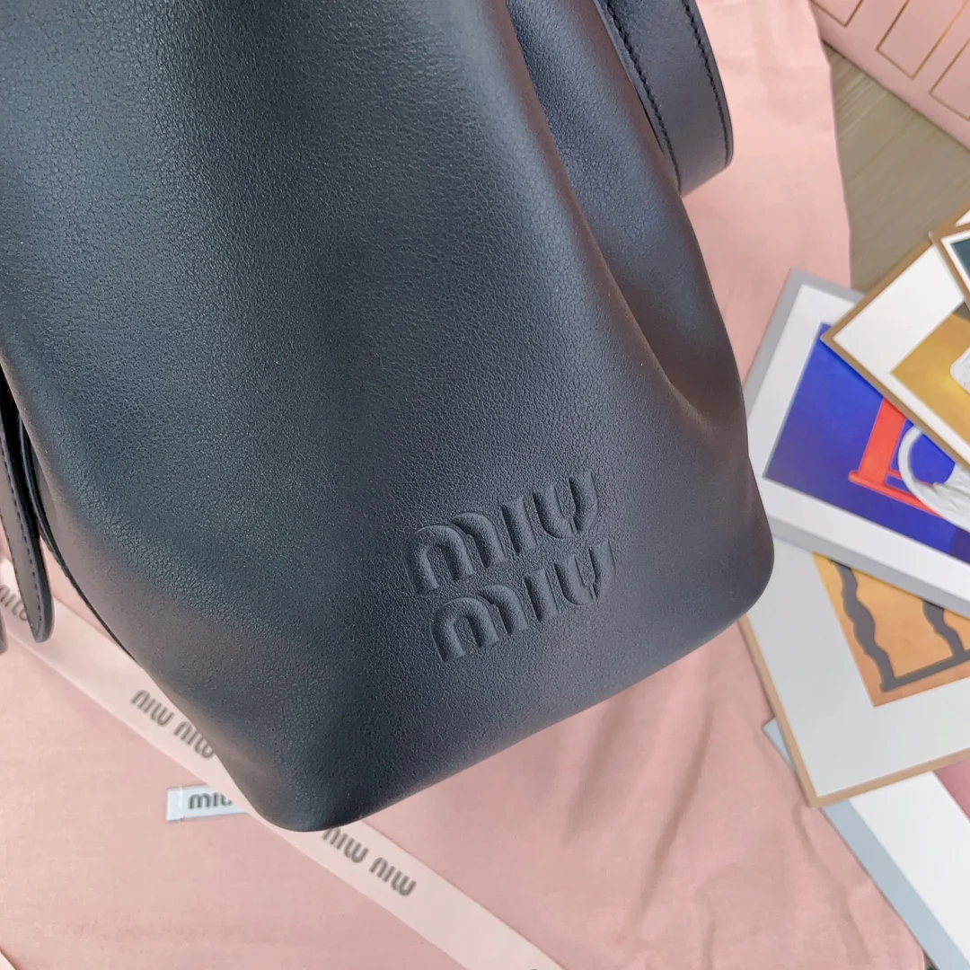 Miu Miu-5be090-Premium Calfskin Bucket Bag-1