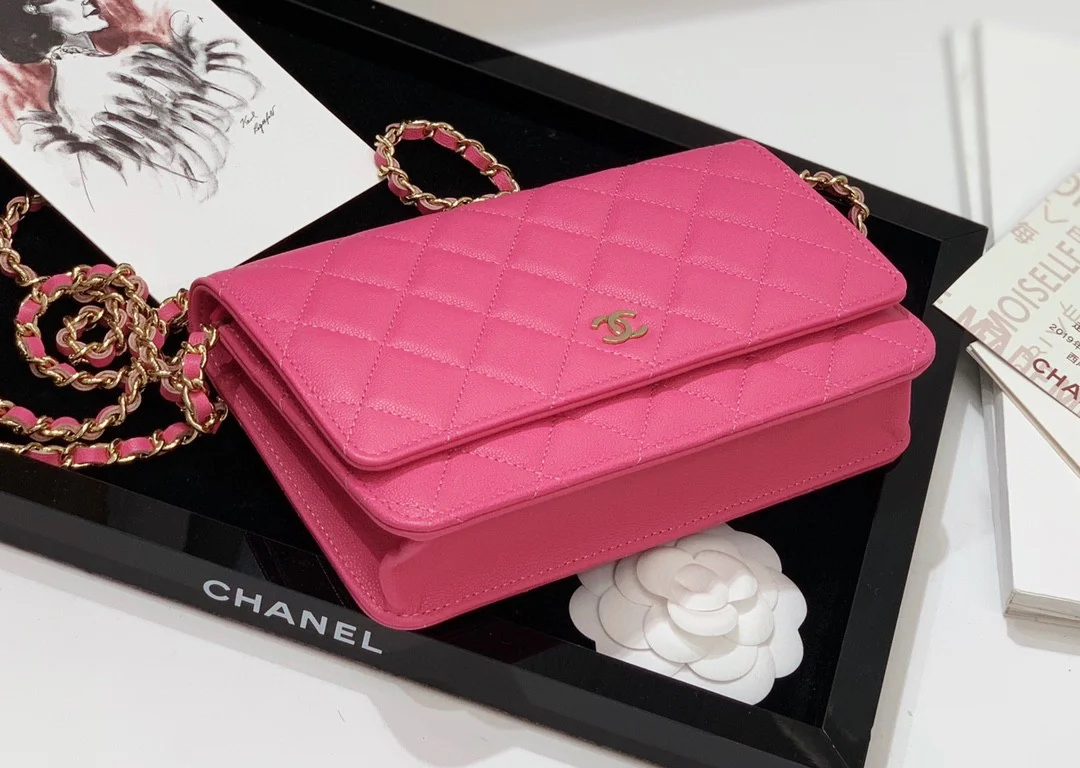 Пряжка Chanel WOC с узором ?Кунжут? из светлого золота - 1 шт.