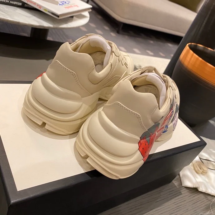 Массивные кроссовки Gucci - унисекс - 5