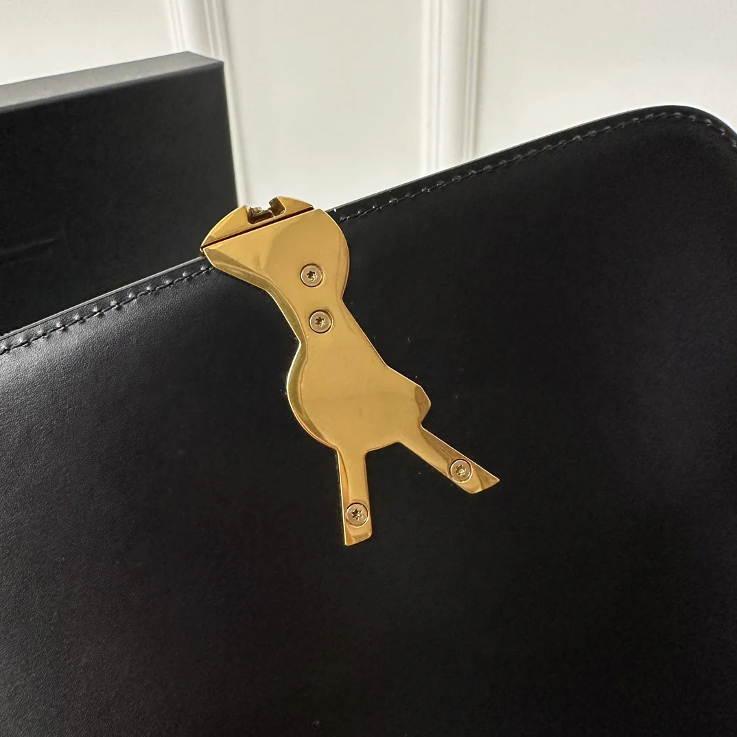 YSL Box Saint Laurent Tofu Bun Small Black