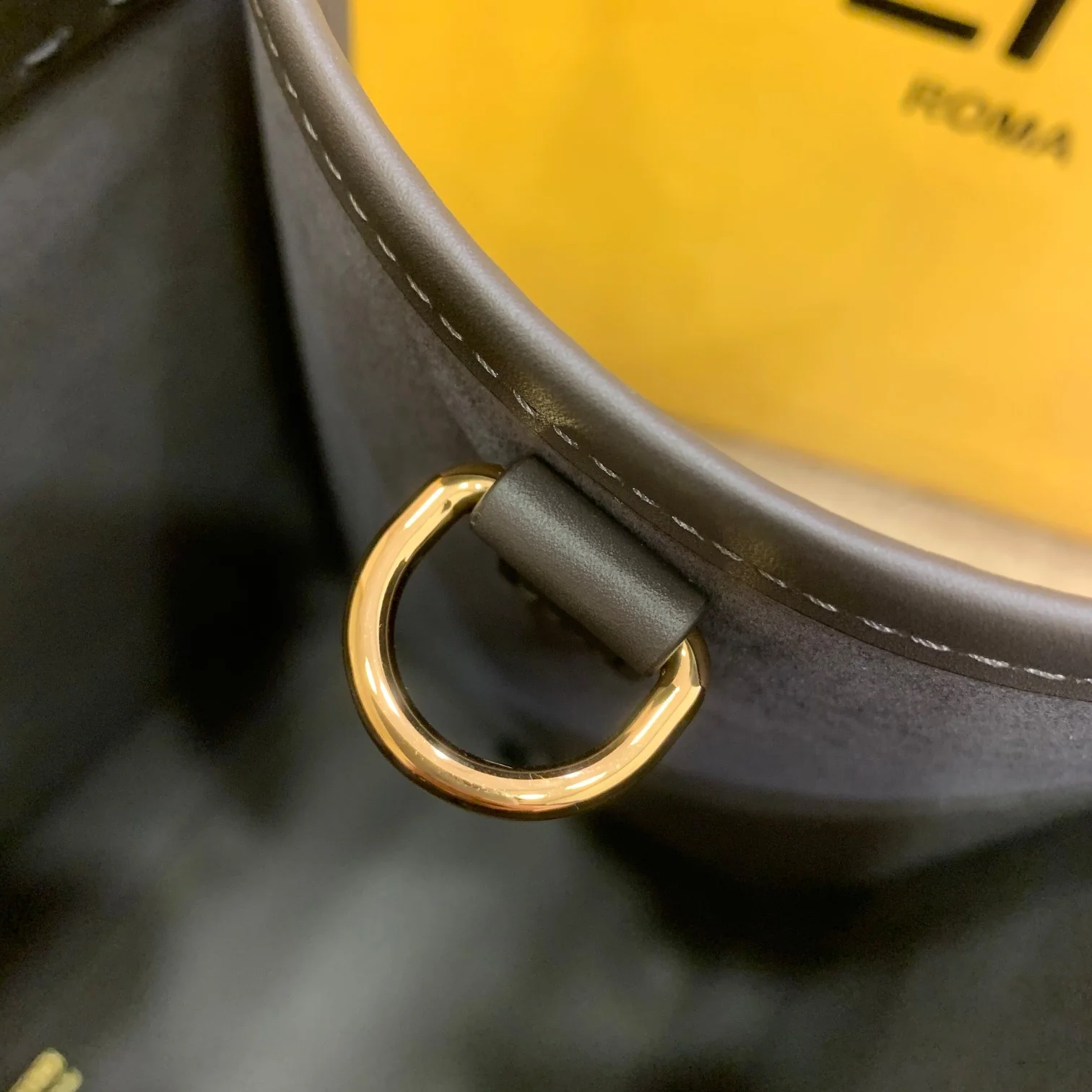 Сумка-тоут Fendi - темно-серая