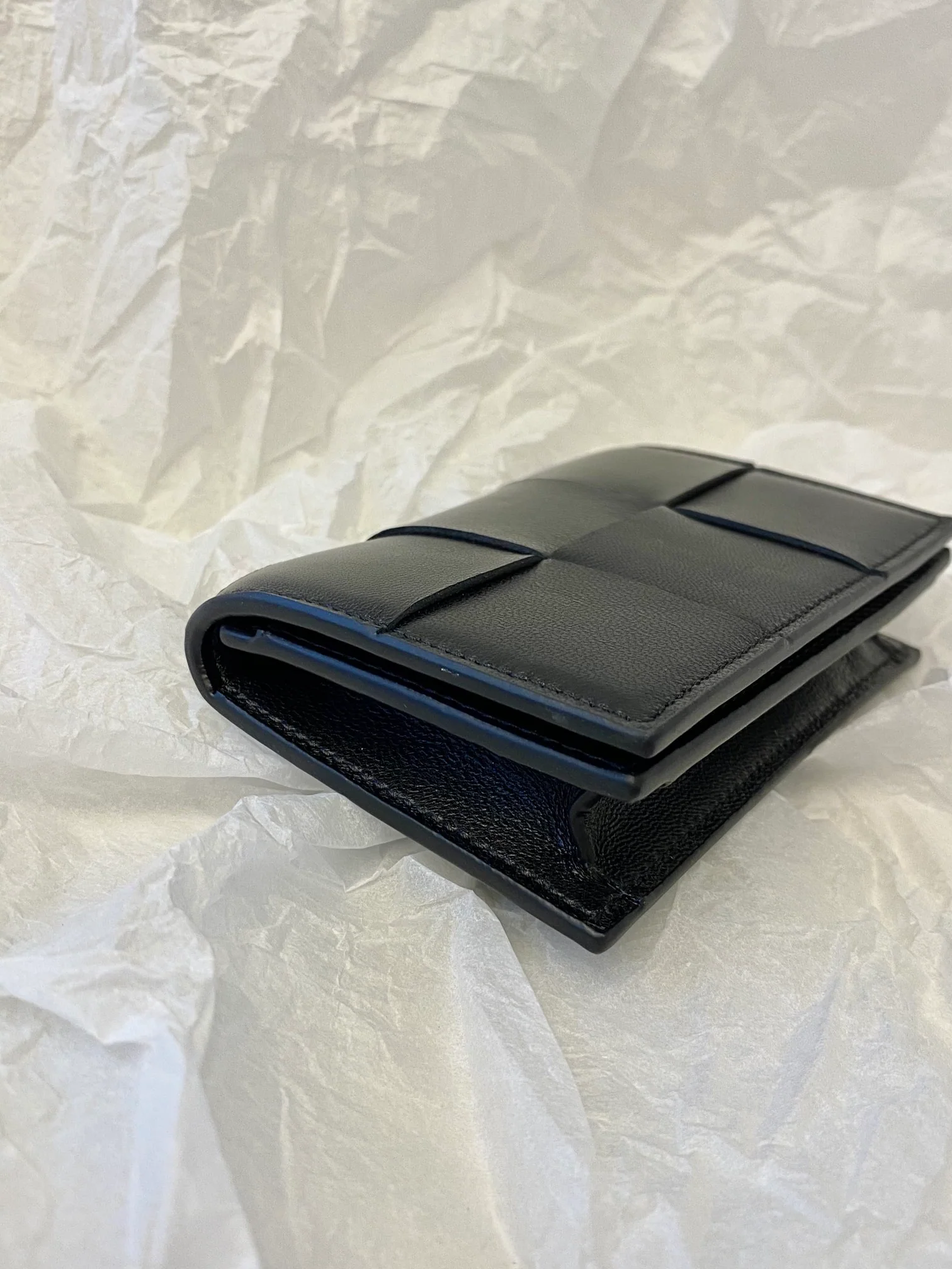 BV- 大格翻盖卡包 小羊皮 12.2×7.5×2.5cm