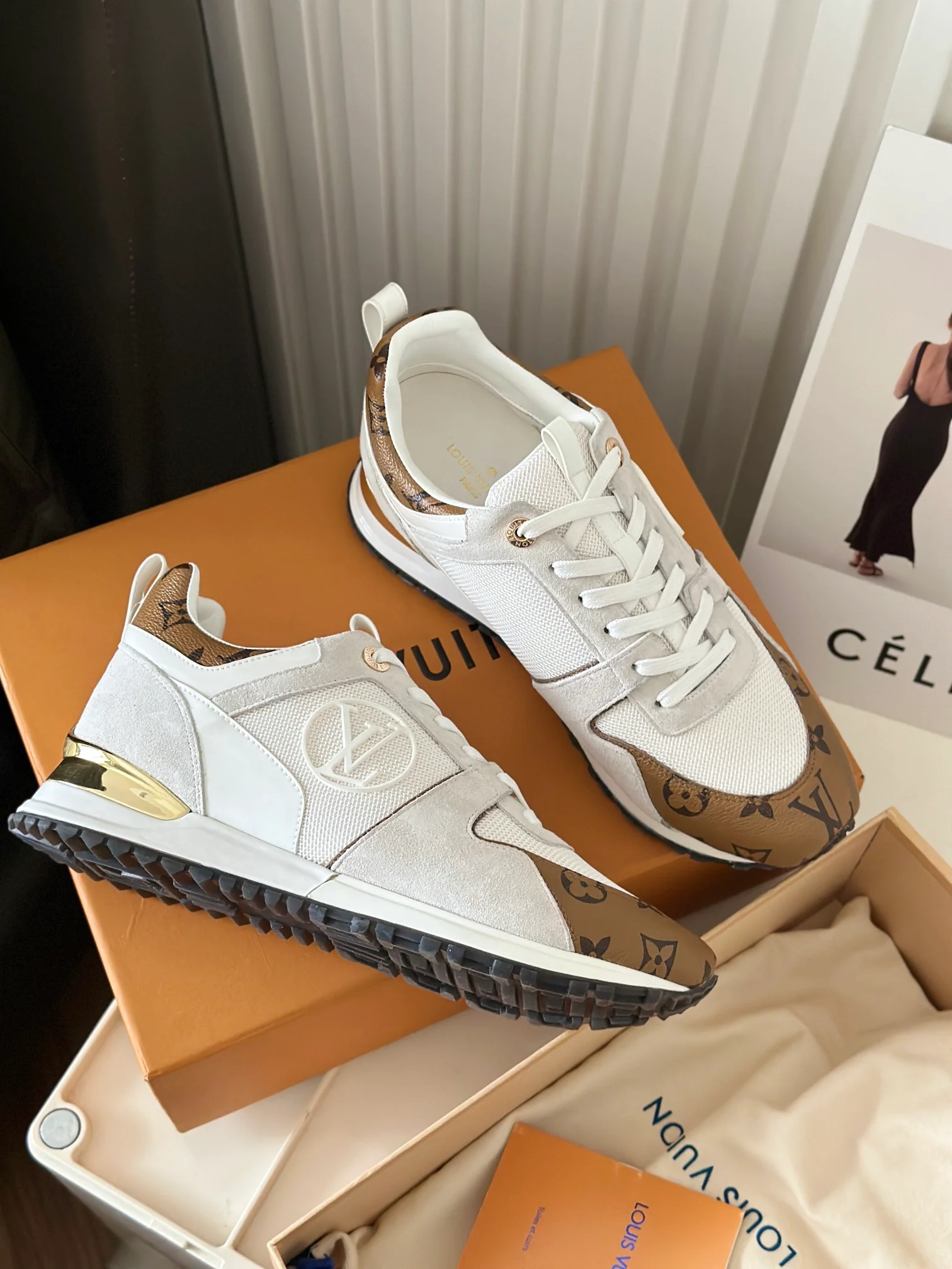 Кроссовки LV Runaway - серия Milk Tea Brown - модель 3