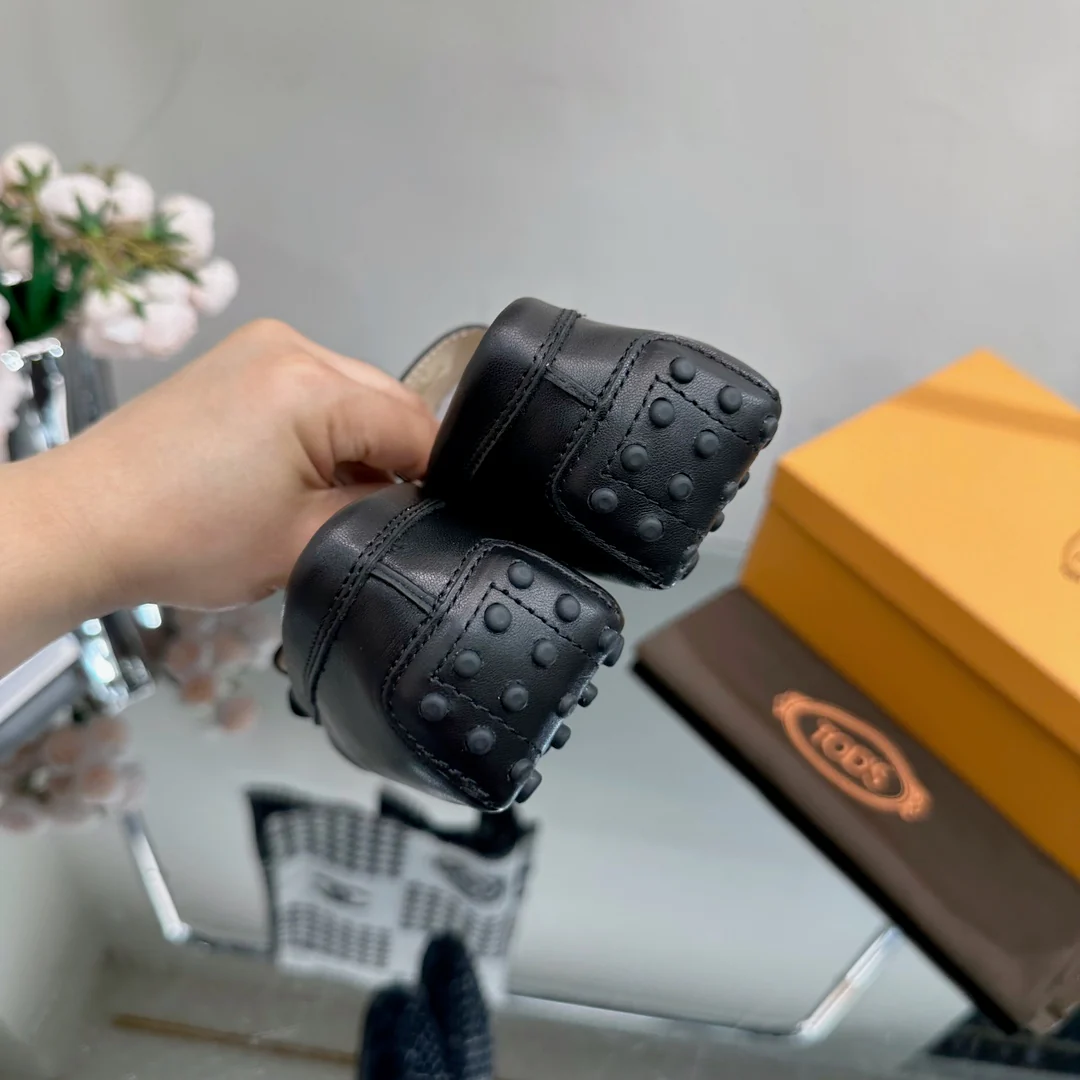 Tods - Лоферы - Металлический черный