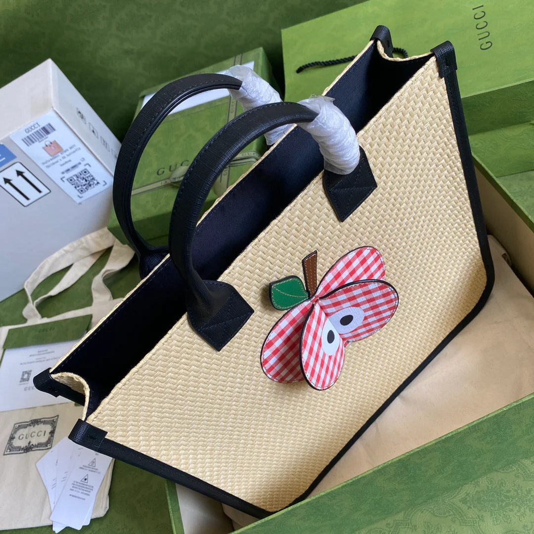 Сумка-тоут Gucci - клетчатый узор 