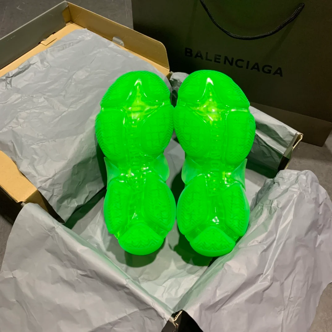 Balenciaga - Массивные туфли - Серебристо-зеленый