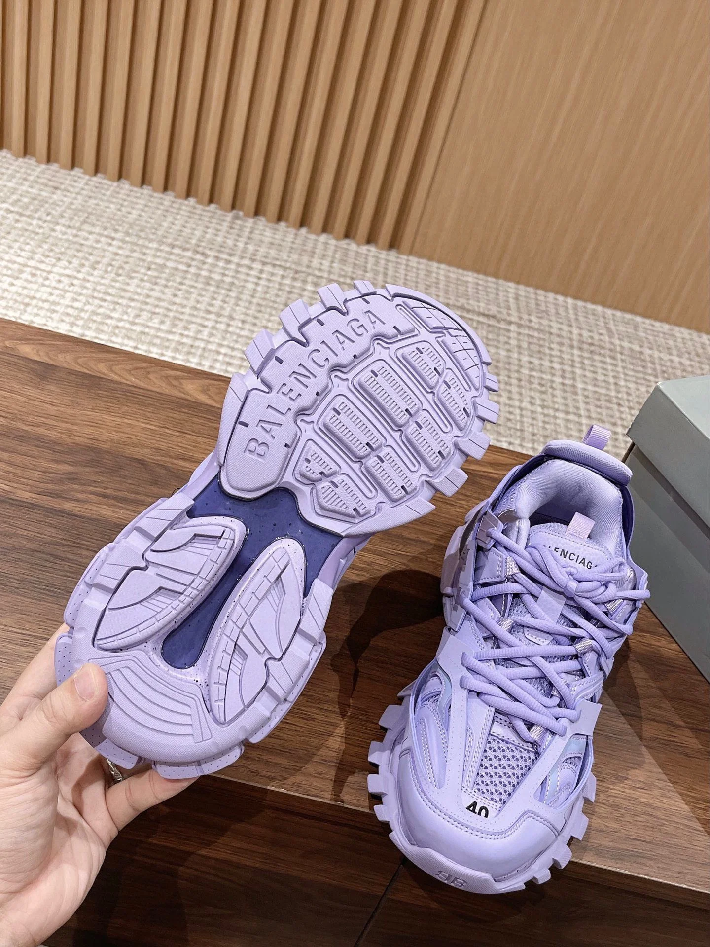 Кроссовки Balenciaga Track 3-0 (3-го поколения) Chunk - унисекс - фиолетовые