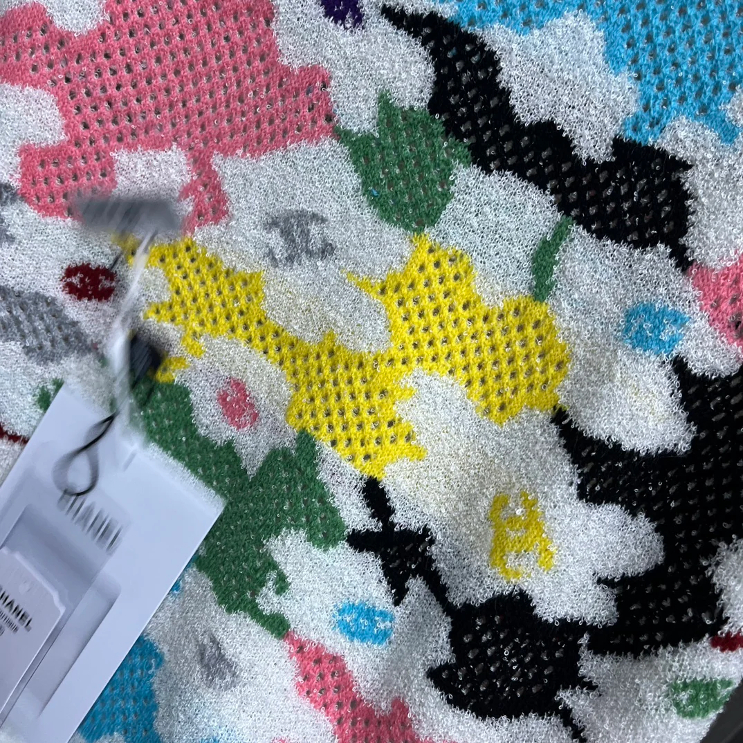 Chanel - Новинка 2404-24 - Ажурный вязаный топ