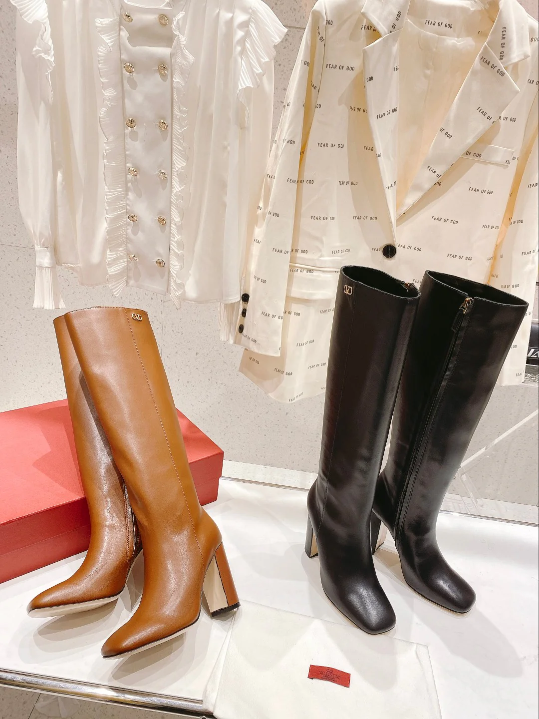 Valentino - Ботинки на шпильке - Черные