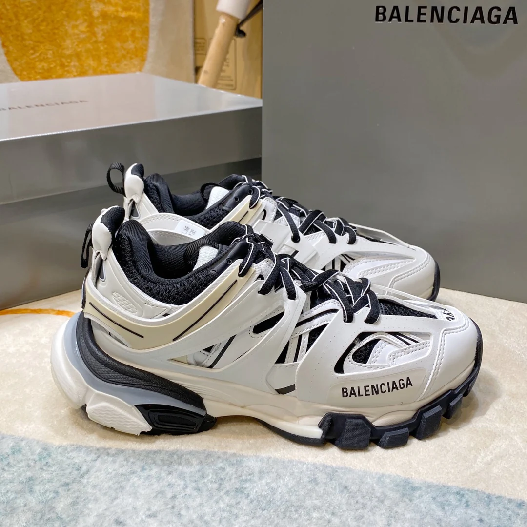 Кроссовки Balenciaga Track 3-0 на массивной подошве для пар - серия Rainbow, версия с золотой этикеткой - размеры 35-67