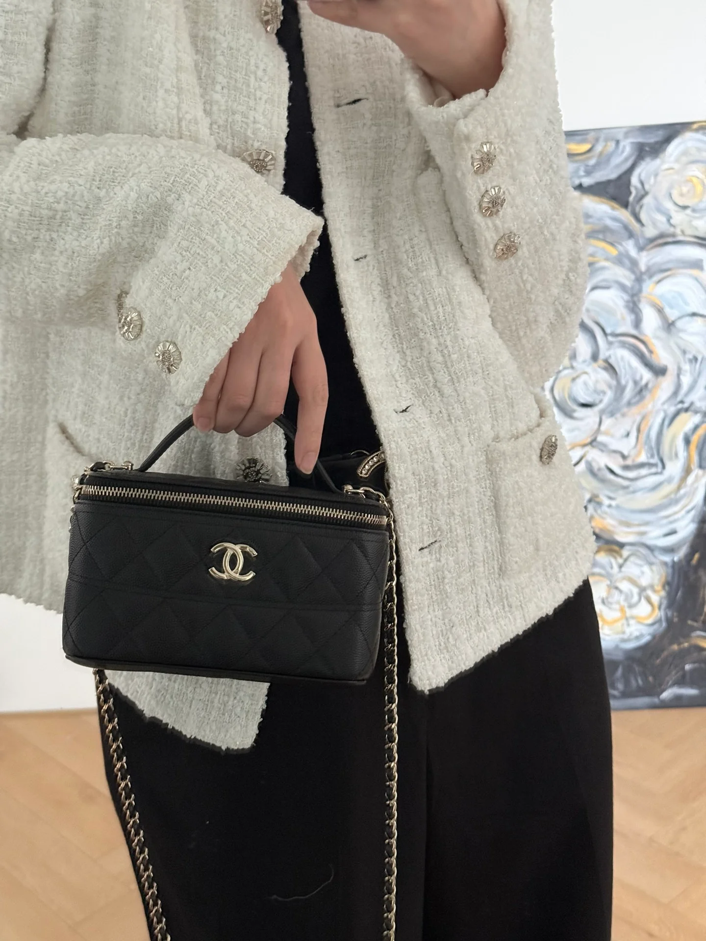 Сумка-ланчбокс Chanel 25c - черная