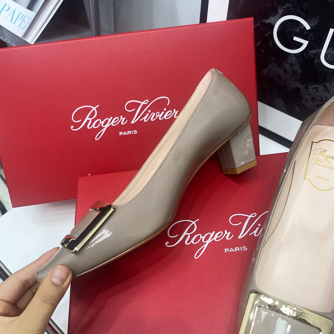 Каблук RV-4-5 см, квадратный, цвет хаки.